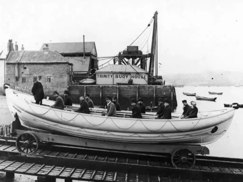 Archive photo of The Bedford lifeboat with her crew