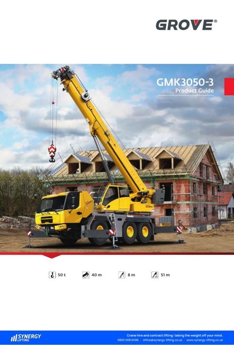 First page of the Grove GMK3050-3 specification sheet