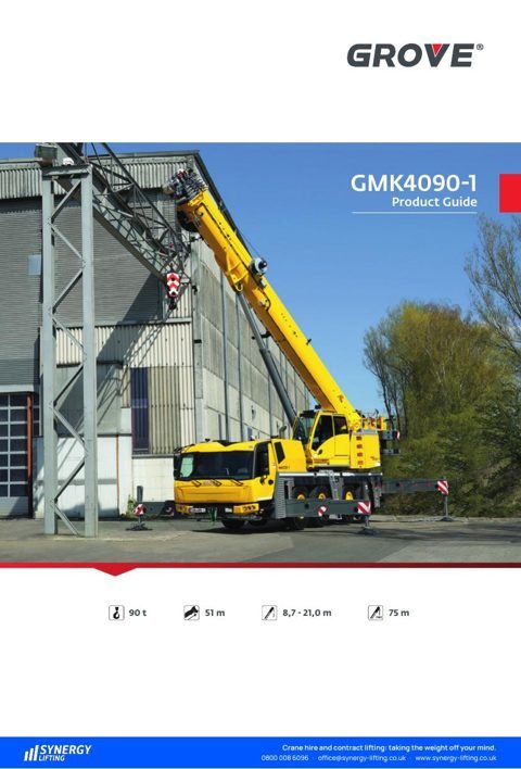 First page of the Grove GMK4090-1 specification sheet