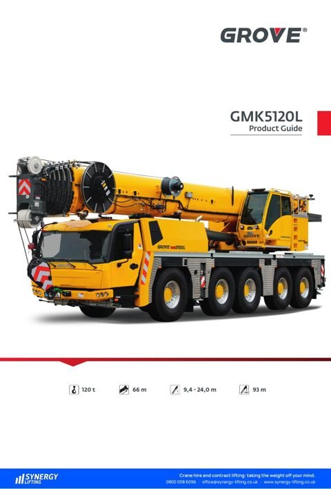 First page of the Grove GMK5120L specification sheet