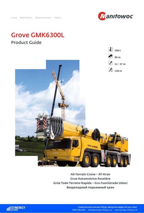 First page of the Grove GMK6300L specification sheet