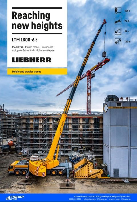 First page of the Liebherr LTM 1300-6.3 specification sheet
